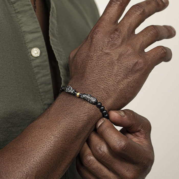 Fearless Protection - Onyx Dragon Bracelet