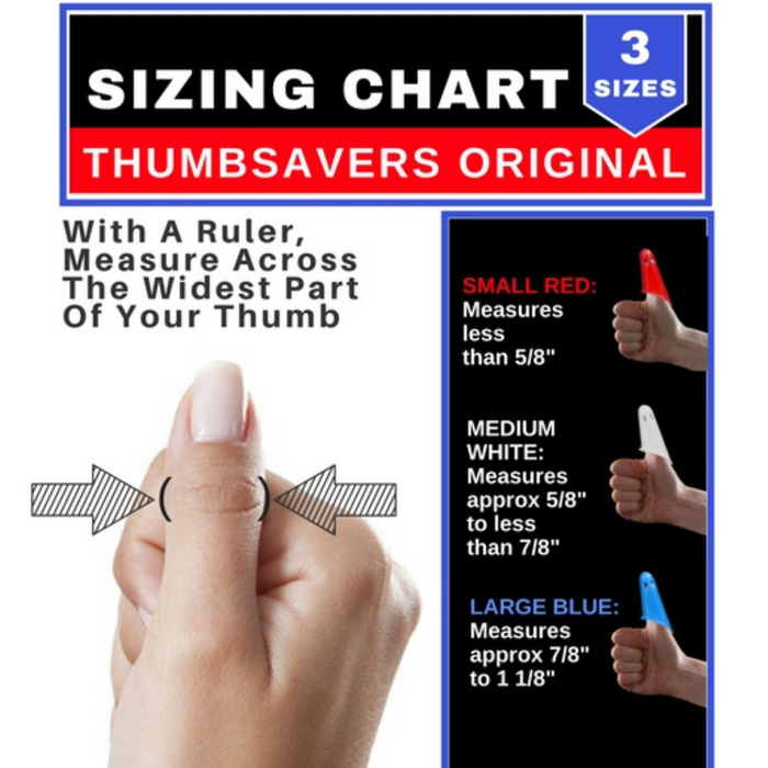 Thumbsavers Classic Massage Tool for Deep Tissue and Trigger Point Massage – Thumb and Joint Support for Massage Therapists, Chiropractors and Physical Therapists – Hand Protection Aid (Available in Small, Medium and Large)