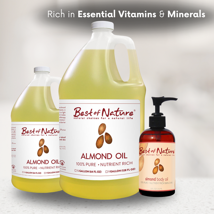 Best of Nature Almond Massage & Body Oil - 100% Pure