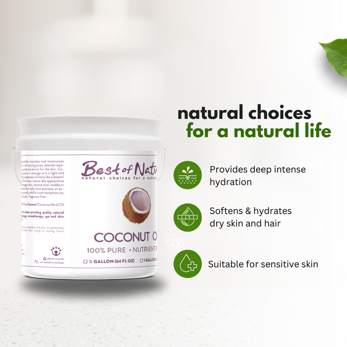 Best of Nature Coconut Massage & Body Oil - 100% Pure
