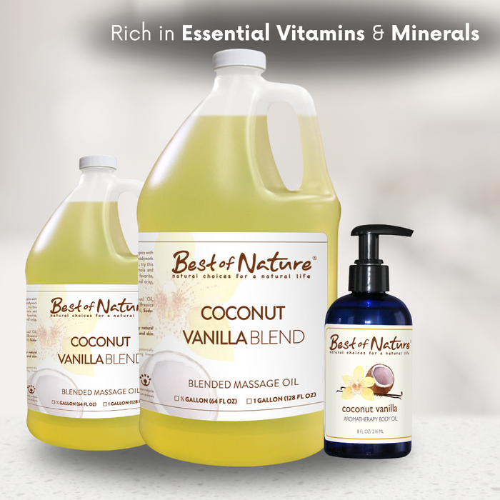 Best of Nature Coconut Vanilla Aromatherapy Massage & Body Oil