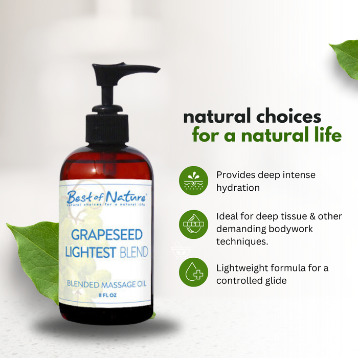 Best of Nature Grapeseed Lightest Blend Massage & Body Oil