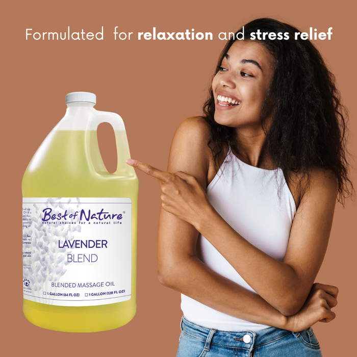 Best of Nature Lavender Blend Aromatherapy Massage & Body Oil
