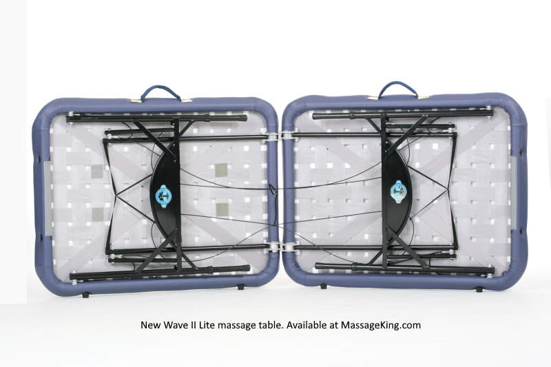 New Wave II Lite Massage Table w Foam Upgrade and Ultra Leather - Pisces