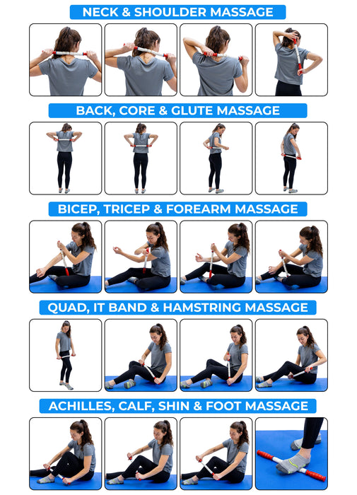 Marathon Stick- 20" - The Original Stick for Massage and Recovery Routines - Endurance Athlete Ready