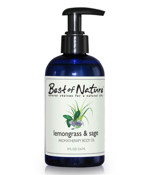 Best of Nature Lemongrass & Sage Aromatherapy Massage & Body Oil