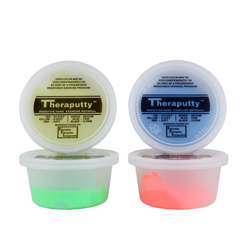 Theraputty Standard Exercise, Physical and Occupational Therapy Putty. 4 Piece Set, Great For Finger, Hand and  Grip Strengthening Exercises