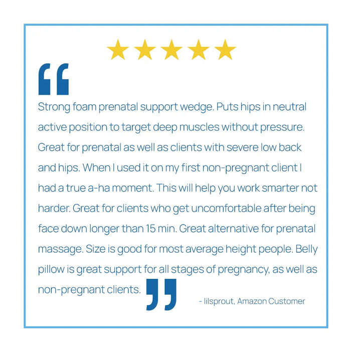 Pregnancy & Prone Body Cushion System w/Headrest - Earthlite