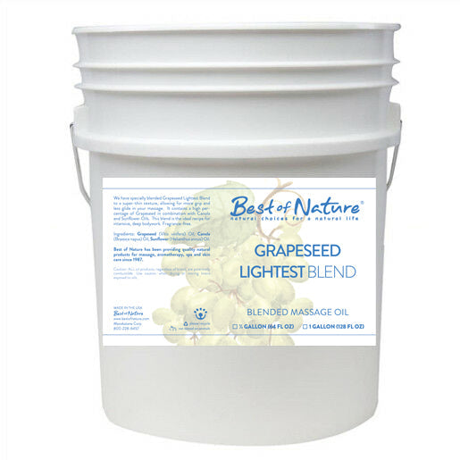 Grapeseed Lightest Blend Massage and Body Oil 5 gallon pail - Trademora