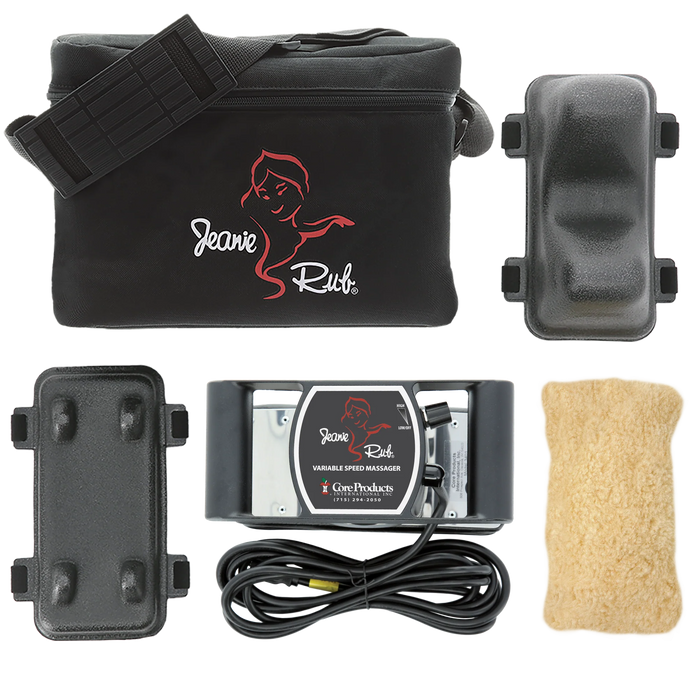 Jeanie Rub massager and accessories. 