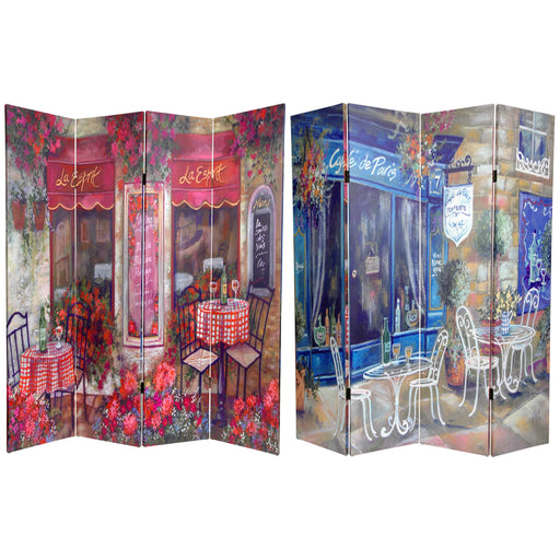 Parisian Cafe Art Print Screen (Canvas/Double Sided) - Trademora