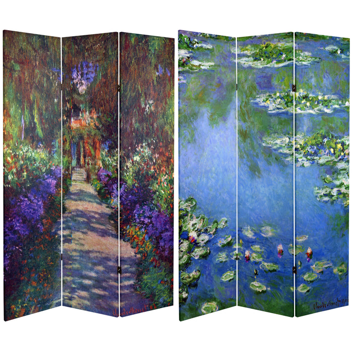 Monet Lilies / Garden at Giverny Art Print Screen (Canvas/Double Sided) - Trademora