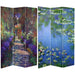 Monet Lilies / Garden at Giverny Art Print Screen (Canvas/Double Sided) - Trademora