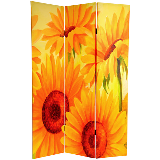 Sunflowers and Poppies Art Print Screen (Canvas/Double Sided) - Trademora