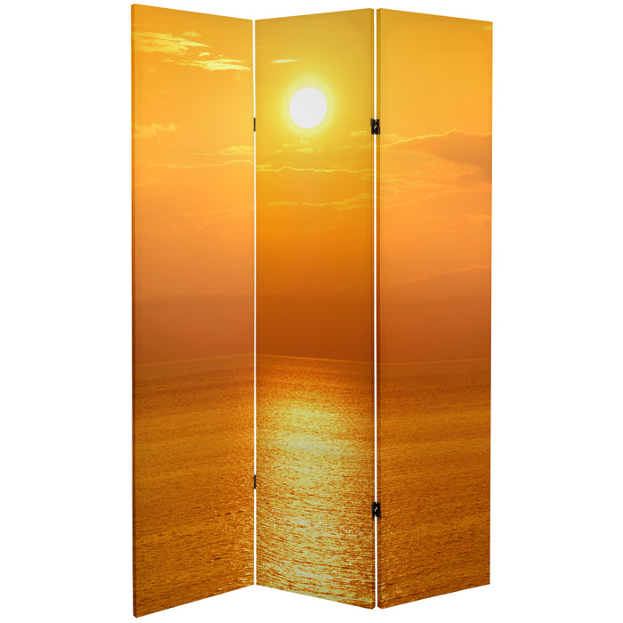 Sunrise Room Divider Art Print Screen (Canvas/Double Sided) - Trademora