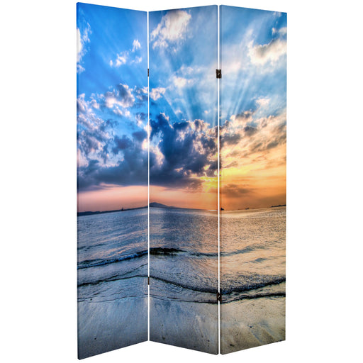 Sunrise Room Divider Art Print Screen (Canvas/Double Sided) - Trademora