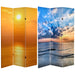 Sunrise Room Divider Art Print Screen (Canvas/Double Sided) - Trademora