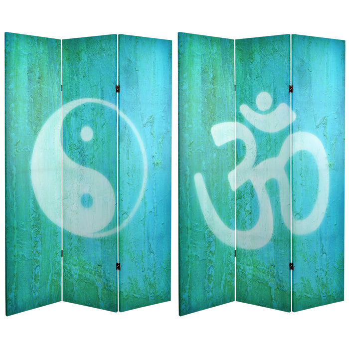 Yin Yang/Om Art Print Screen (Canvas/Double Sided) - Trademora