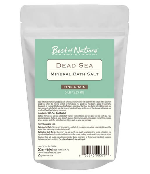 Best of Nature Dead Sea Mineral Bath Salt - Bulk Sizes