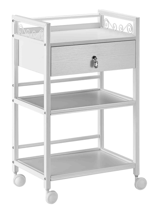 Wooden Retro Esthetician's Trolley - Trademora